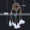 Beautiful Colorful Beads Leather Strap Enwind Spider Shape Chicken Feather Dream Catcher