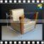 Luxury acrylic and wood chair base with coffee color sofa for hotel and office