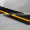 Black and Yellow Reflective Rubber Vehicle Block