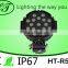 51W 3700LM LED working light,powerful round type for offroad car boat turcks 4x4 JEEP easy install