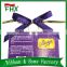 Wholesale chocolate high quality purple ribbon bows for dove packing ribbon bow,cailler decorative gift bow