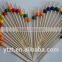Hot selling disposable bamboo flat BBQ skewer with logo