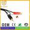 Multi-media hdmi male to 3 rca video audio av cable audio cable for Mobile Phone Speaker MP3