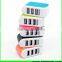 Colorful mobile phone usb multi charger 3 usb triple usb charger for wholesale