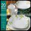 bulk buy from china new product of 2015 20pcs decal porcelain dinnerware set