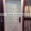2014 new products European security door with white PVC laminated with 11 point security lock