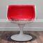 fiberglass single PU leather cup shaped tea coffee shop leisure chairs
