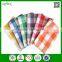 China supplier cheap jacquard tea towels 100% cotton red blue check