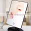 Luxury vanity desktop square cosmetic mirror with led light