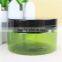 100ml transparent green PET cream jar with hand clip cap form suzhou haotuo factory