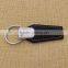 Handmade custom high quality black leather keychain promotion