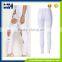 Irregular hole street style Ms white jeans trousers