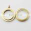 Good Qulaity Gold 316L Stainless Steel Screw Twist Sparkle 25mm Floating Charms Lockets