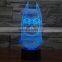 3D Optical Illusion Batman Night Lamp Night Light 7 Colorful LEDs Ultra-thin Acrylic Light