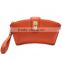 CSW937-001 Half moon Orange genuine leather wallet Fashion women crossbody little bags