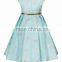 2016 medium washable flower girl dress short sleeve pink denim flower girl dress embroidered In-Stock flower girl dress