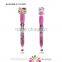 cute hello kitty plastic pen with custom lovely ball pen for kids