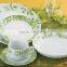 Italian cheap serving porcelain moon shape dinner sets plate