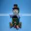 Creative resin snowman bubble head for christmas decorations