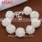 2015 Wholesale Beautiful Elegant 925 silver big beaded bracelet
