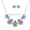 Resin alloy flowers wholesale african costume jewelry set 2015