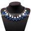 Multi colored crystal stylish indian necklace big choker necklace