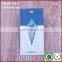 Blue coated gold paper swing tag cards for brand clothes jeans