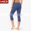 Fashionable latest design spandex women fitness wear durable yoga capri leggings tights