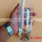 wholesale 375ml clear round glass liquor bottles with cork