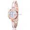 fashion lady alloy and ceramic bracelet watch women classic bangle wrist watch custom logo