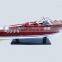 RIVA AQUARAMA (WHITE/RED) SPEED BOAT- MODEL SHIP HANDMADE, UNIQUE DECORATION