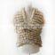 Wholesale Price Women's Winter Real Mink fur knitted vest From China,KZ14080
