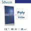 China TOP 10 solar panel supplier! high efficiency 315w poly for solar energy