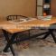 Industrial Real Wood Table Metal Table LOFT Style