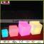 RGB Color Changing LED Cube / LED Cube Chairs / Light Glowing Cube Seat For Outdoor