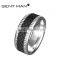 2016 Newest Men's Stainless Steel Carbon Fiber Ring