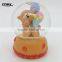 New product snow globe with blowing snow,snow globe music box