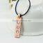 Fashionable product of rose gold drop magnetic pendant jewelry with stones