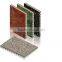 Wood surface aluminium honeycomb panel for decorative uses