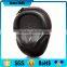 black eva headphone protective case with carabiner