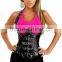 Sexy Black Gothic Buckle Faux Leather Halter Lace Up Underbust Corset Bustier