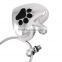 SRP8379 Big Enamel Paw Print Heart Necklace Pet Memorial Jewelry Stainless Steel Cremation Urn Pendant