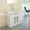 PVC cabinet, Glass door Bath vanity, free standing MDF bathroom floor vanity