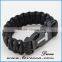 Survival cross Paracord bracelet with Logo Braided Paracord bracelets