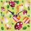 Funny Design Lovely Kids Room MDF Oil Painting Wall Clock