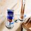 bathroom accessory with brass double cup holder for hotel family use.