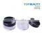 TJ4210- Wholesale Black Cap Empty Cosmetic Loose Powder Jar