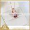 Sterling Silver Hot Sale Fashion Women Garnet Crystal Pendant For Necklace