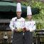 white customized with good quality double breasted bragard chef uniform
