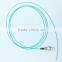 High quality FC 0.9mm OM3 Aqua fiber optic pigtail from factory